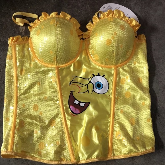Other - NEW SpongeBob Sexy Bustier Novelty Costume Corset Halloween Adult Small/Medium